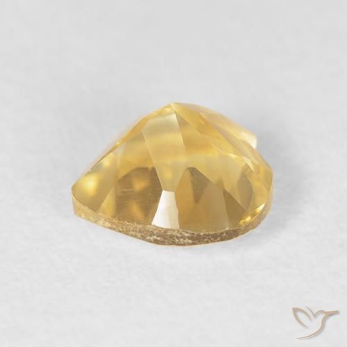 Citrino ouro médio Natural 0.75ct, Coração, VVS