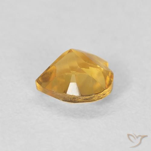 Citrino Dourado Natural 0.44ct, Coração, VVS