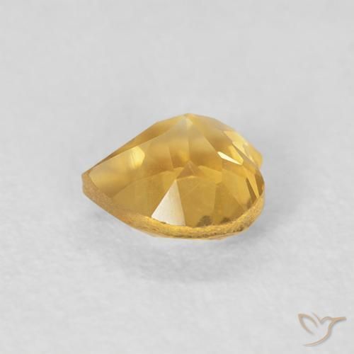 Citrino ouro médio Natural 0.44ct, Coração, VVS