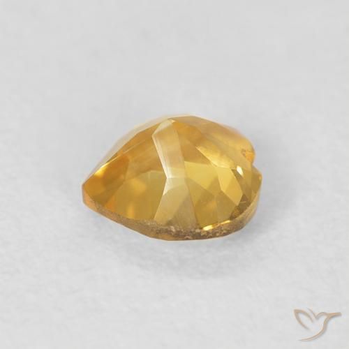 Citrino ouro médio Natural 0.42ct, Coração, VVS