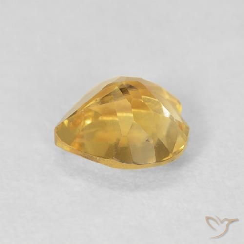 Citrino Dourado Natural 0.66ct, Coração, VVS-VS