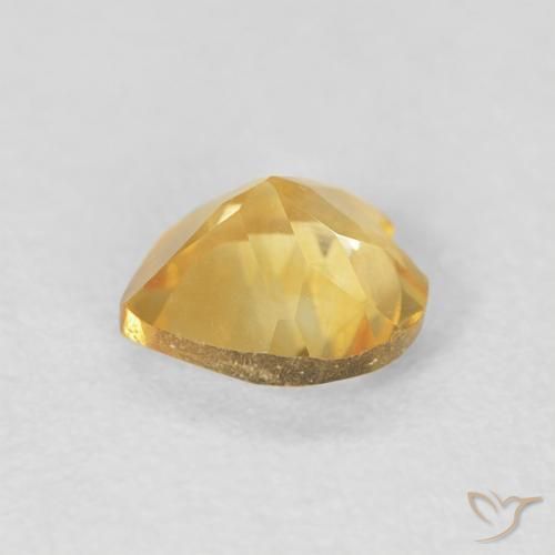 Citrino Medium Light-Golden Natural 0.64ct, Coração, VVS-VS
