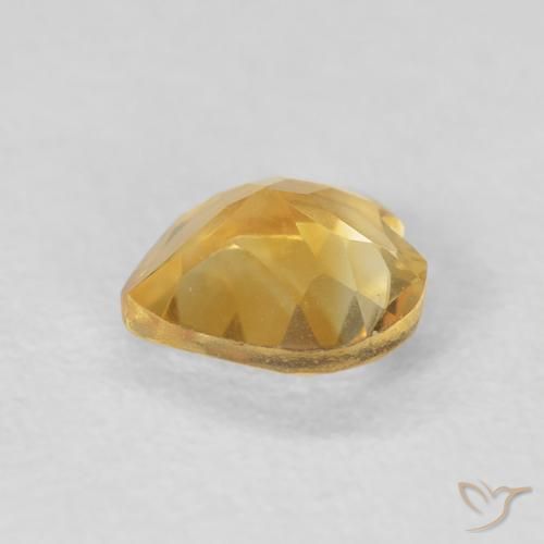Citrino Laranja Dourada Natural 0.66ct, Coração, VVS-VS