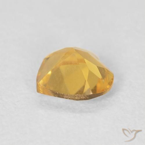 Citrino ouro médio Natural 0.61ct, Coração, VVS-VS