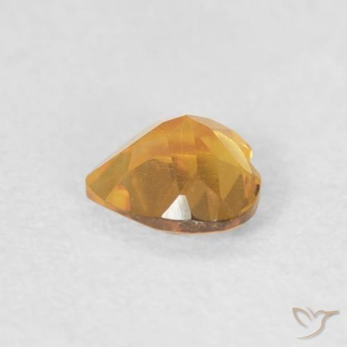 Citrino ouro brilhante Natural 0.39ct, Coração, VVS-VS