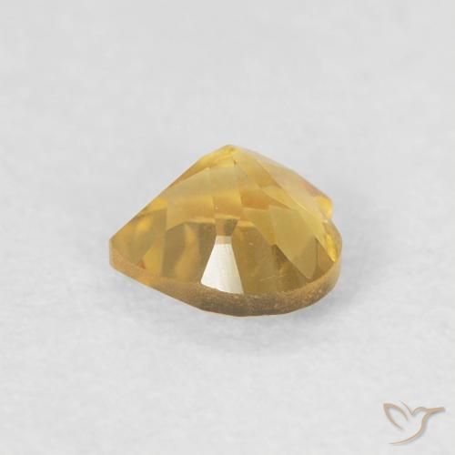 Citrino ouro brilhante Natural 0.44ct, Coração, VVS-VS