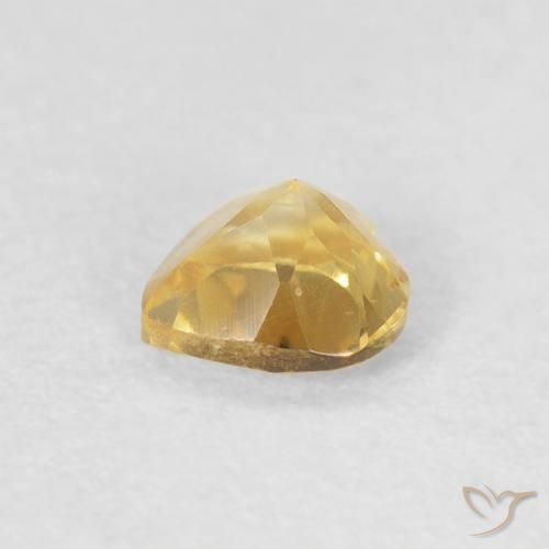 Citrino Dourado médio Natural 0.38ct, Coração, VVS-VS