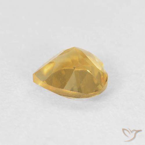 Citrino Laranja Dourada Natural 0.42ct, Coração, VVS-VS