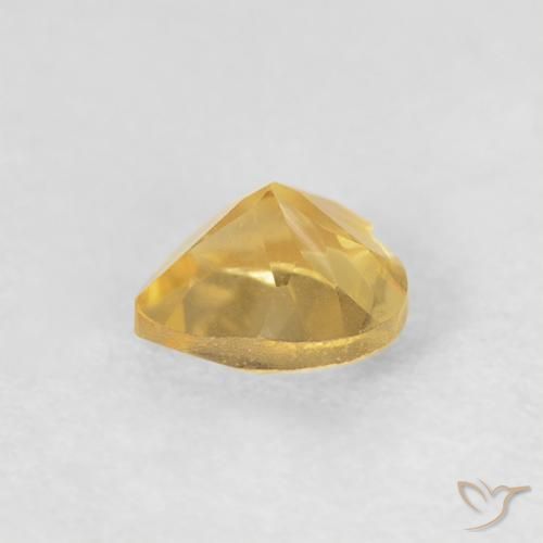 Citrino Laranja Dourada Natural 0.42ct, Coração, VVS-VS