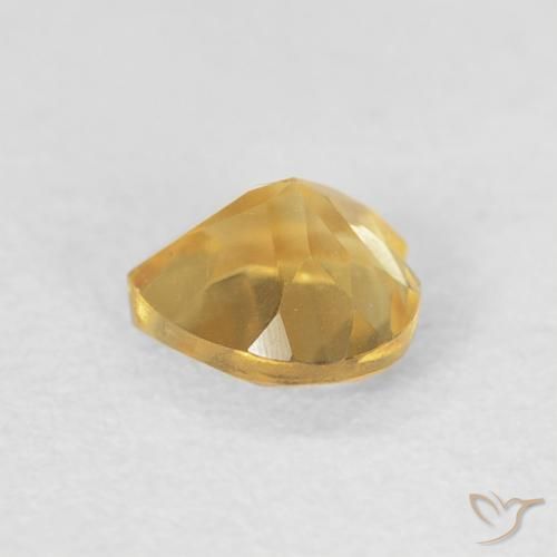 Citrino Dourado Natural 0.48ct, Coração, VVS-VS
