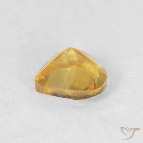 Citrino ouro brilhante Natural 0.42ct, Coração, VVS-VS