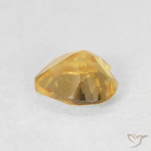 Citrino Dourado médio Natural 0.64ct, Coração, VVS-VS