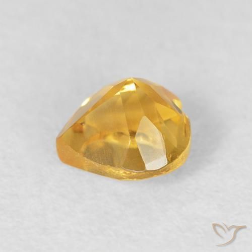 Citrino Dourado Natural 0.56ct, Coração, VVS