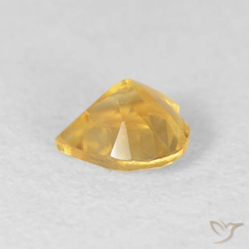 Citrino Dourado médio Natural 0.42ct, Coração, VVS