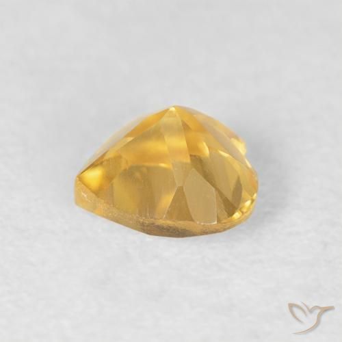 Citrino Luz Dourada Natural 0.45ct, Coração, VVS