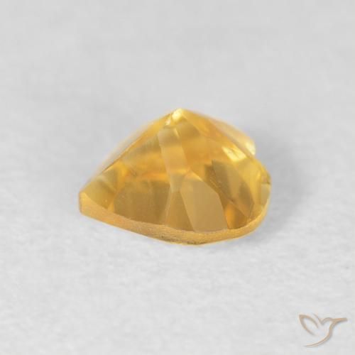 Citrino Laranja Dourada Natural 0.45ct, Coração, VVS