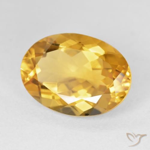 Citrino Laranja Dourada Natural 11.61ct, oval, VVS