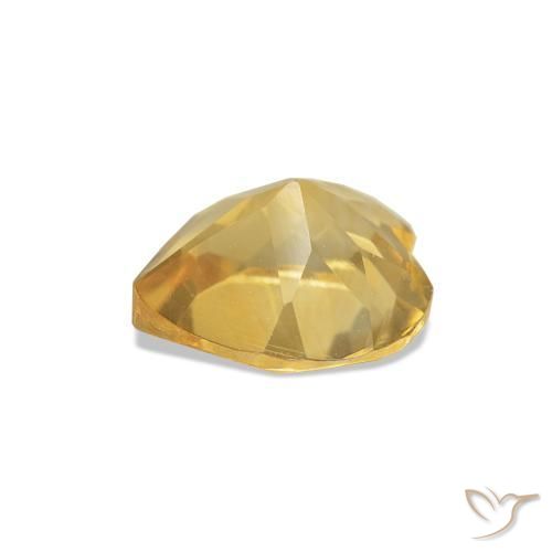 Citrino Luz amarela Natural 0.63ct, Coração, VVS-VS