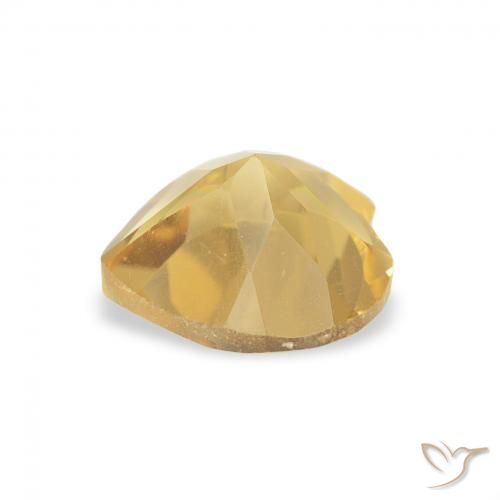 Citrino Dourado médio Natural 0.69ct, Coração, VVS-VS