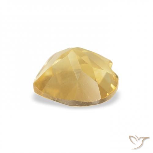 Citrino Dourado médio Natural 0.69ct, Coração, VVS-VS