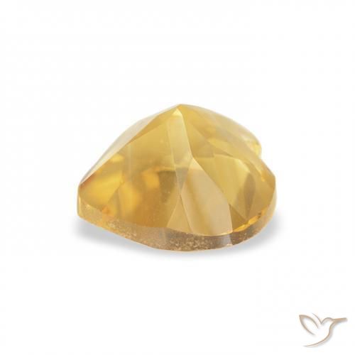 Citrino Laranja Dourada Natural 0.74ct, Coração, VVS-VS