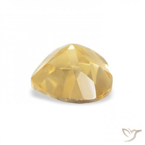 Citrino Laranja Dourada Natural 0.72ct, Coração, VVS-VS