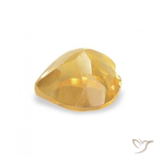 Citrino Dourado médio Natural 0.48ct, Coração, VVS-VS
