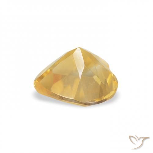 Citrino Laranja Dourada Natural 0.64ct, Coração, VVS-VS