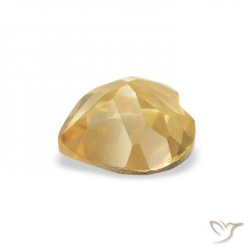 Citrino Laranja Dourada Natural 0.67ct, Coração, VVS-VS