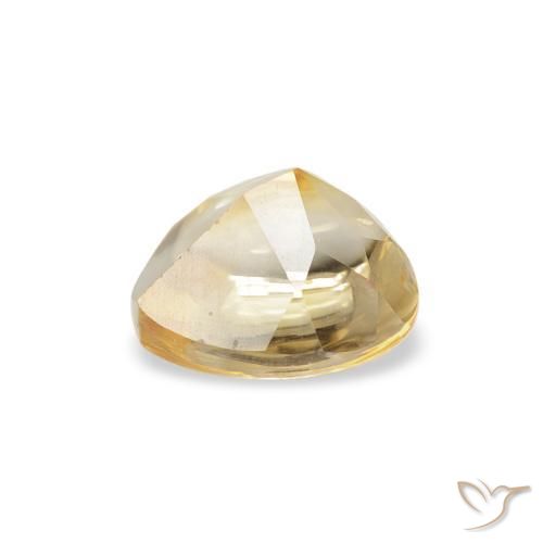 Citrino Luz Dourada Natural 0.75ct, Coração, Transparente
