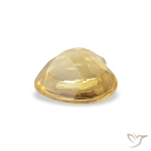 Citrino Luz amarela Natural 0.74ct, Coração, Transparente