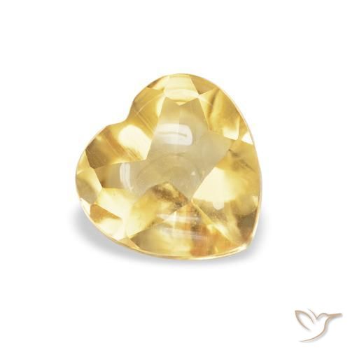 Citrino Ouro Natural 0.74ct, Coração, Transparente