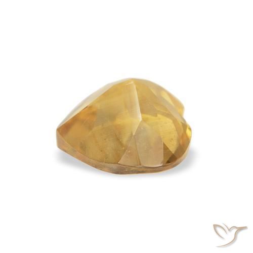 Citrino ouro médio Natural 0.73ct, Coração, Transparente