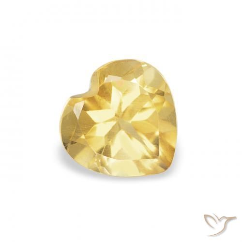 Citrino Amarelo Toscana Natural 0.42ct, Coração, VS