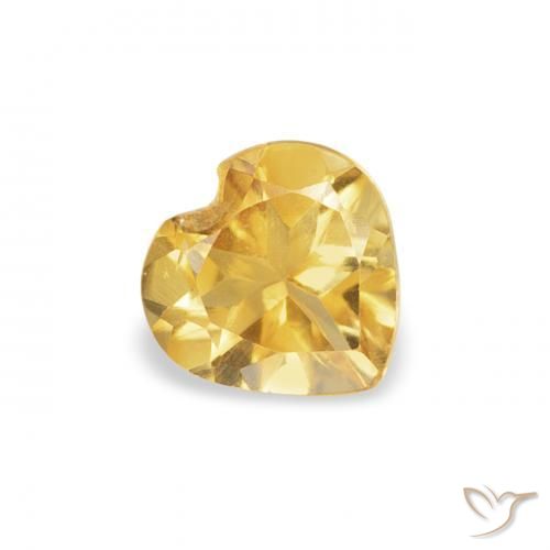 Citrino Dourado Natural 0.34ct, Coração, VS