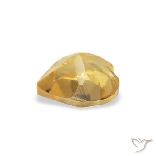 Citrino Dourado médio Natural 0.70ct, Coração, VS
