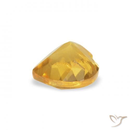 Citrino Laranja Dourada Natural 0.45ct, Coração, VS