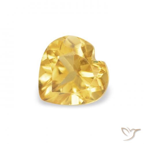 0.47ct Natural Ouro Citrino, Coração, VS