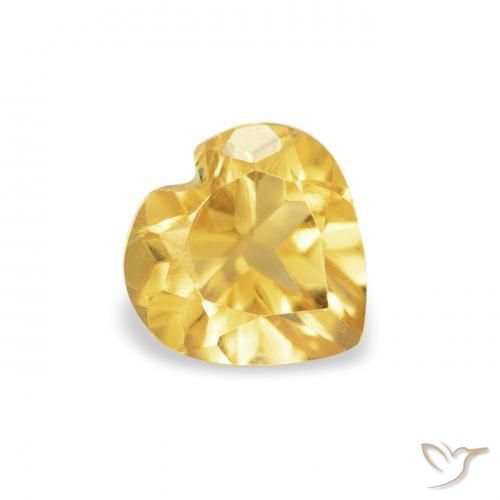 Citrino Ouro Natural 0.47ct, Coração, VS