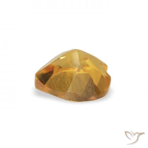 Citrino ouro brilhante Natural 0.42ct, Coração, VS