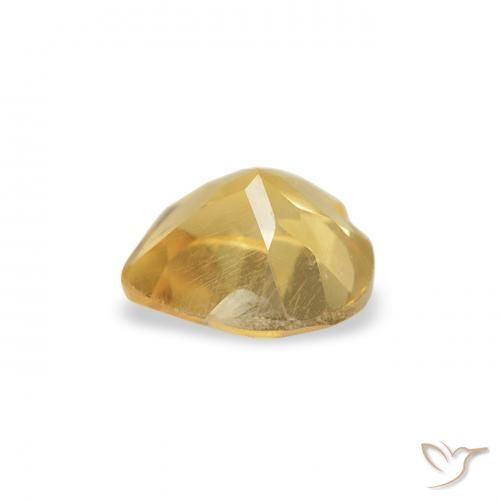 Citrino Laranja Dourada Natural 0.38ct, Coração, VS