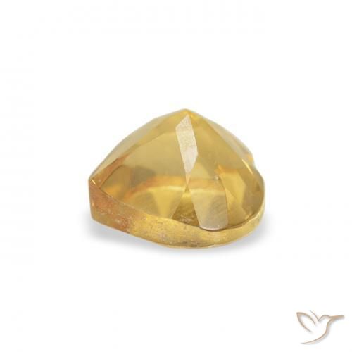 Citrino Laranja Dourada Natural 0.48ct, Coração, VS