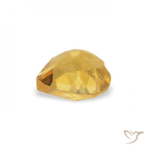Citrino Dourado médio Natural 0.40ct, Coração, VS