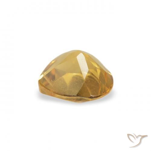 Citrino Laranja Dourada Natural 0.39ct, Coração, VS