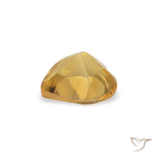 Citrino Dourado médio Natural 0.37ct, Coração, VS