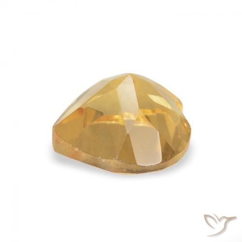 Citrino Dourado médio Natural 0.74ct, Coração, VVS