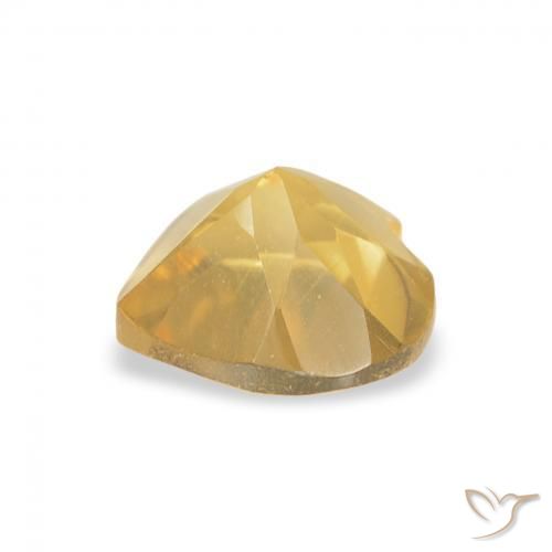 Citrino Laranja Dourada Natural 0.74ct, Coração, VVS