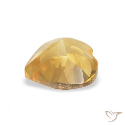 Citrino Luz Dourada Natural 0.72ct, Coração, VVS