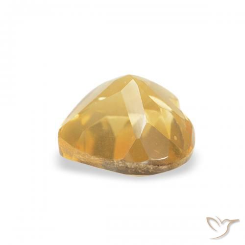 Citrino Top Ouro Natural 0.44ct, Coração, VVS