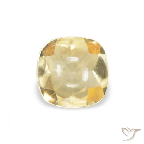 0.57ct Natural Ouro Citrino, Almofada, Transparente